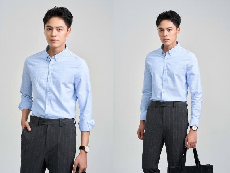 Phối đồ với áo lót tạo khe cho vẻ ngoài ấn tượng và hài hòa